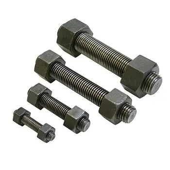 Wholesale: ASME B1.1 Double-End Stud Bolts with Hex Nuts, 1/2"-1-1/2", Assorted Sizes for All Your Fastening Needs