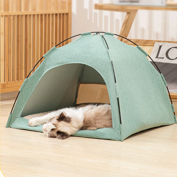 Famicheer BSCI Simple Foldable Pop up Pet Dog and Cat Camping Tent Bed Cat House