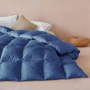 100% Cotton Duvet Insert All Season Comfort Queen King Size Comforter for Hotel & Home