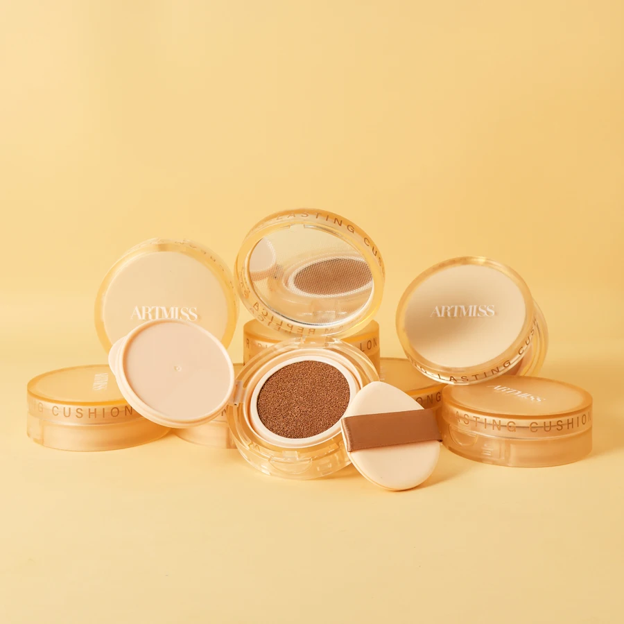 Custom Logo SPF 30+ Sunscreen Makeup Nourishing Foundation Concealer Face Makeup Foundation BB CC Cream Air Cushion Foundation
