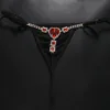 Black with silver rhinestone