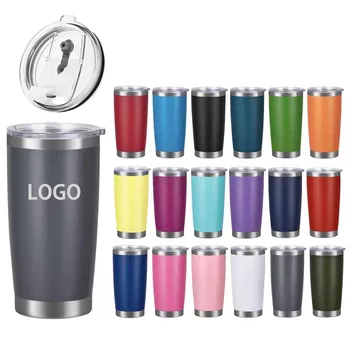 Double Wall 20 oz  Vacuum Insulated Travel Car Coffee Mug Thermal stainless Steel With Lid 20oz Tumbler Yety  Cup Tumbler 20oz