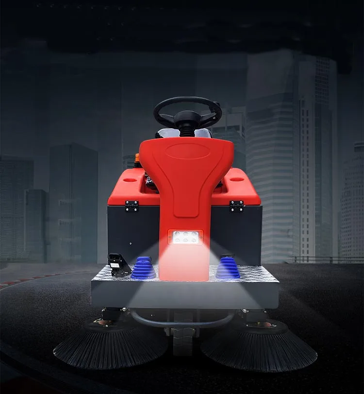 anrunto电动工业地板清洁清扫车在地板清扫车上的使用