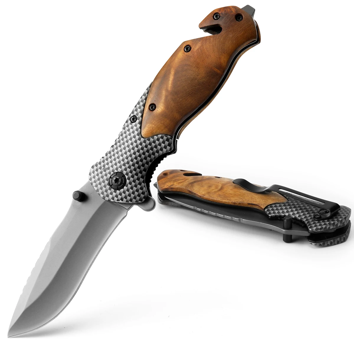sale br x50 folding camping pocket knife tactical survival knife