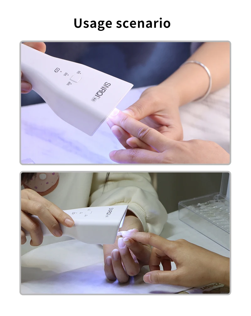 SNRQIマニキュアランプUV LEDランプ釘用小型ハンドヘルドポータブル