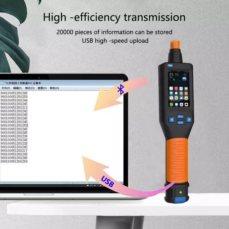 134.2khz Animal Reader Animal Scanner for Cattle Sheep Livestock RFID Ear Tag Microchip Foot Ring RFID Stick Reader