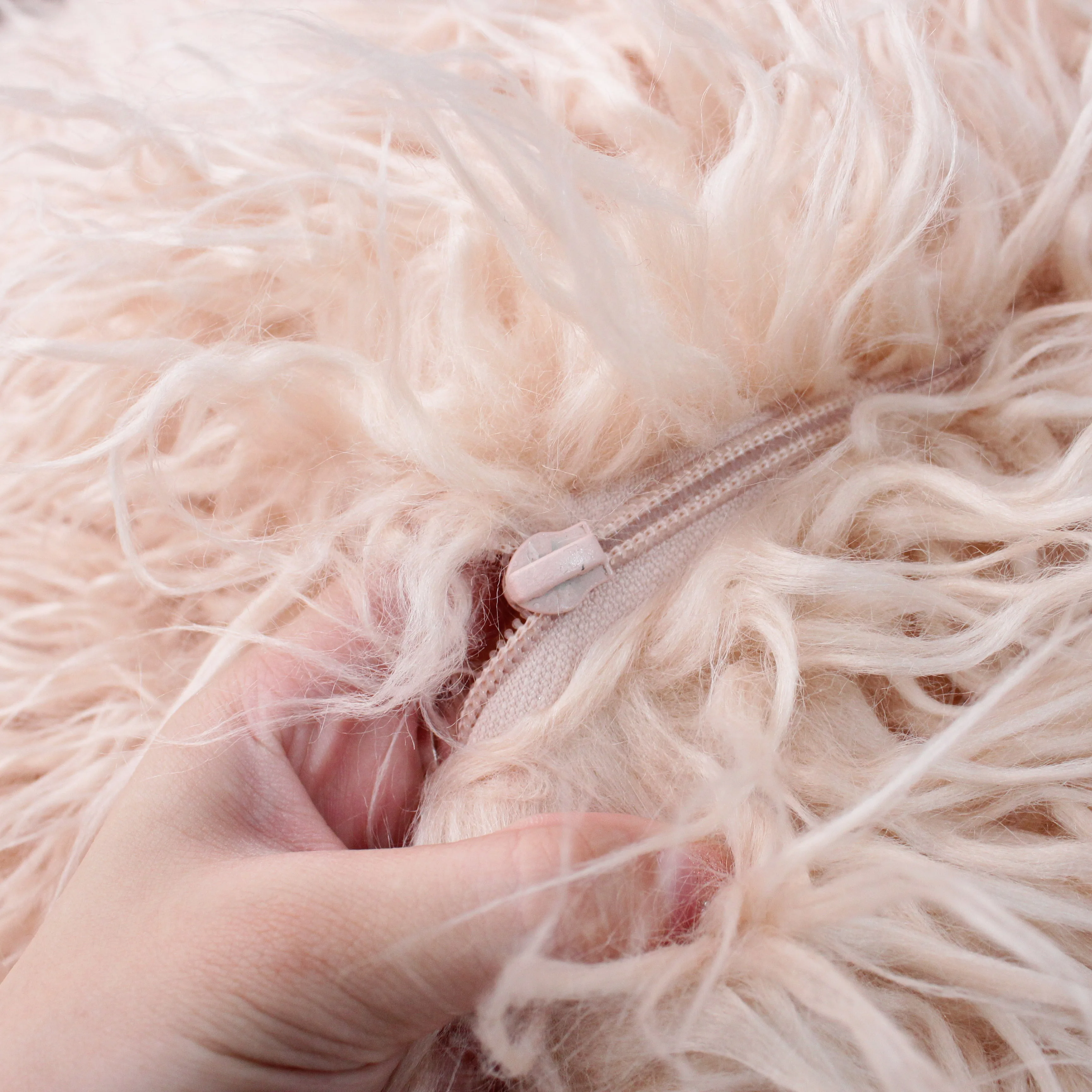 Luxury Faux Fur Shredded Foam Bean Bag Shredded Foam Chair Large Lazy