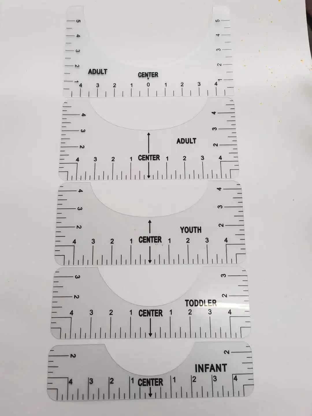 4Pcs Tshirt Ruler Guide for Vinyl Alignment, Shirt Ruler for Vinyl  Alignment, Shirt Ruler, T Shirt