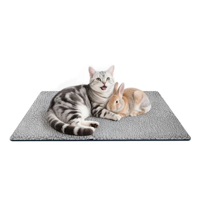 Self Heating Cat Pad Self Warming Dog Mat Reusable Soft Comfortable Winter Medium and Large Warm Pet Pad