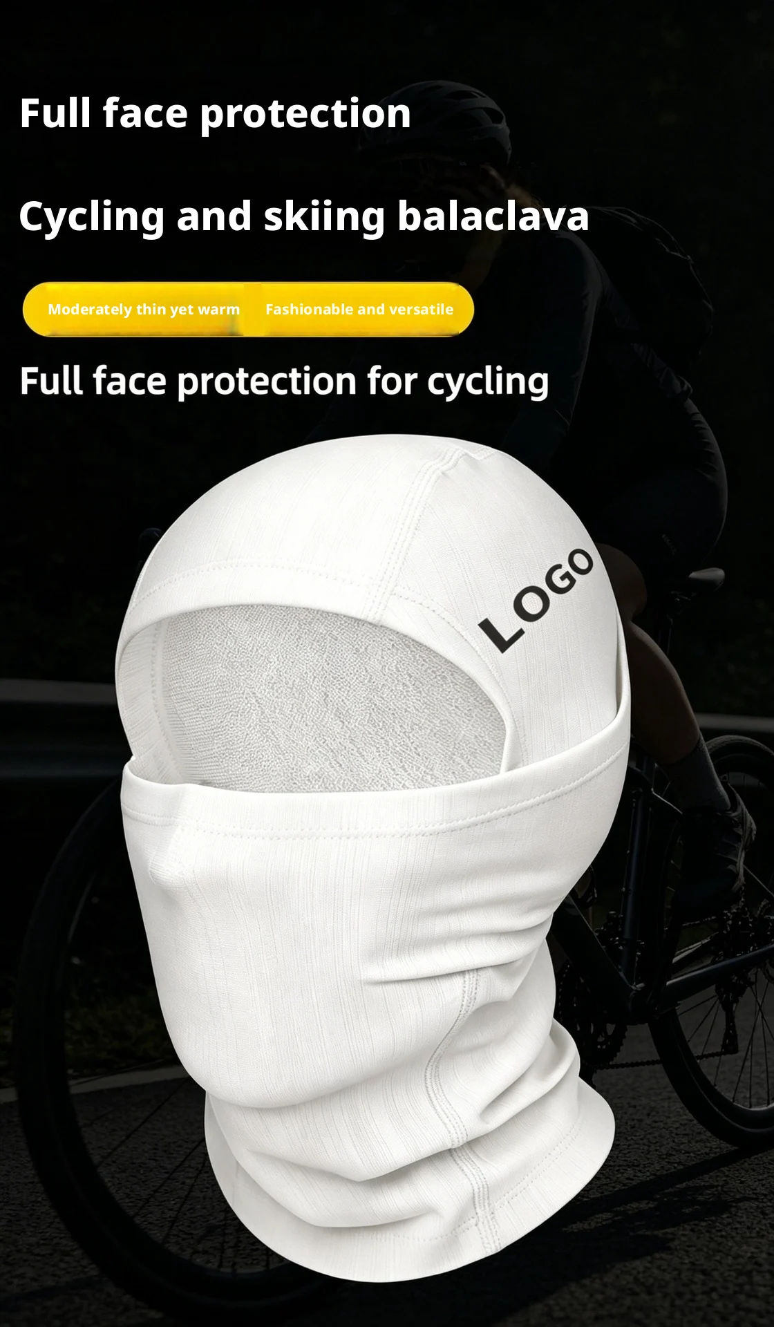 Custom Logo Balaclava Full Face Mask For Skiing And Cycling_voghion.com