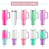 Rainbow shiny tumbler