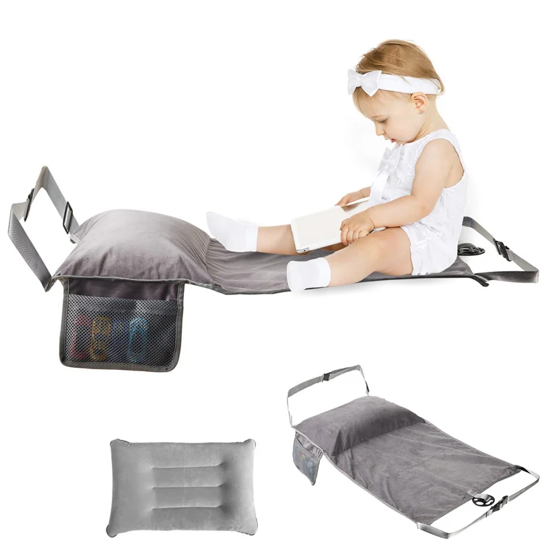 Airplane Seat Extender For Kids Inflatable Airplane Foot Rest Bed For