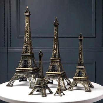 Ceeyali 21 Miniature Torre Eiffel In Metallo 5 Cm - Set Da 3 Colori (Oro, Argento, Bronzo) Per Decorazioni, Torte, Portachiavi E Souvenir Di Parigi - 5