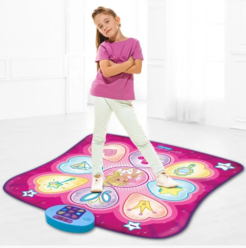 Light Up Dance Mat Game - USB Dance Pad With 8 Buttons For Kids Ages 3-12