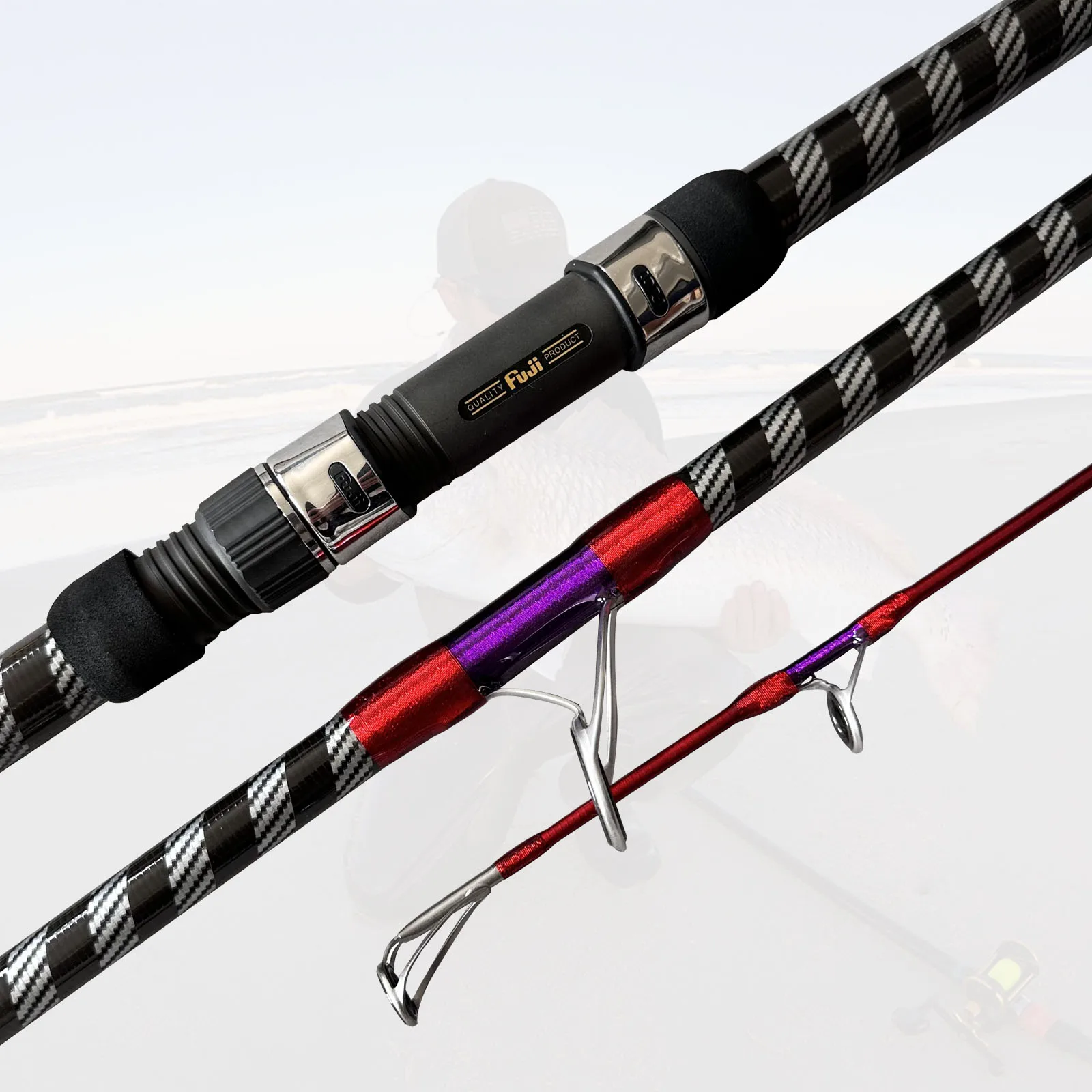 Carbon Fiber Fishing Rod Long Distance Beach Ocean Offshore Saltwater Power  Surf Fishing Rod