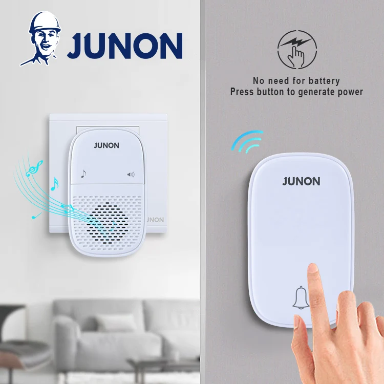 2021 JUNON New Arrival Wireless Doorbell Doorbell Switch