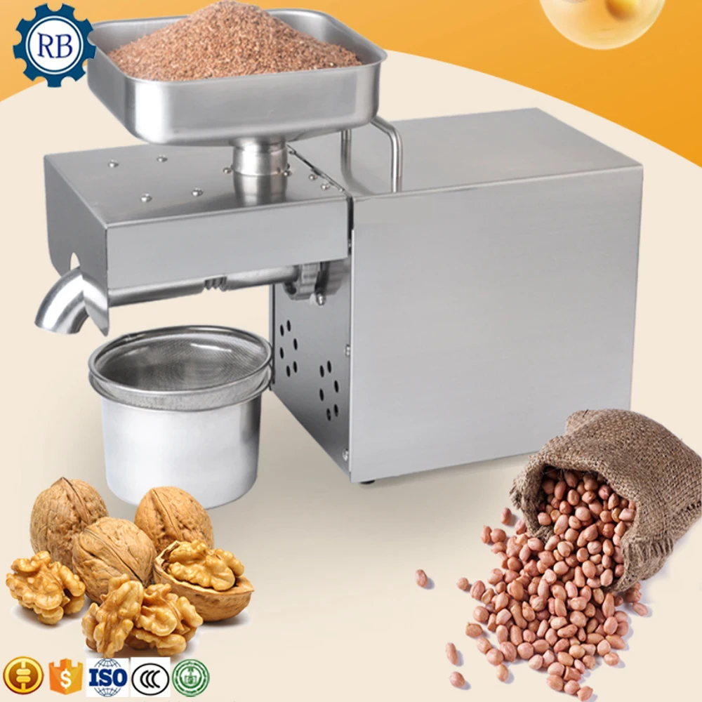 Home Oil Extraction Machine Commercial Seed Cold Oil Press Machine Olive for Small Business Motor Hot Product Provided 220v