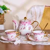 Ceramic Teapot  + 2 Cups & Saucers