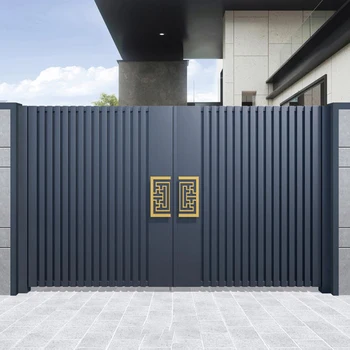 Automatic Aluminum Art Villa Courtyard Electric House Sliding Gate Latest Main Gate Designs