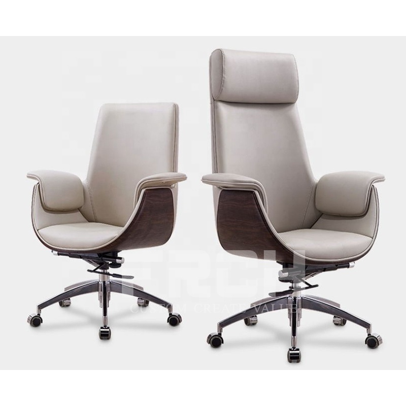 Factory Cheap Prices Genuine Leather Office Executive Ceo Swivel Chairs For Office Used Luxury