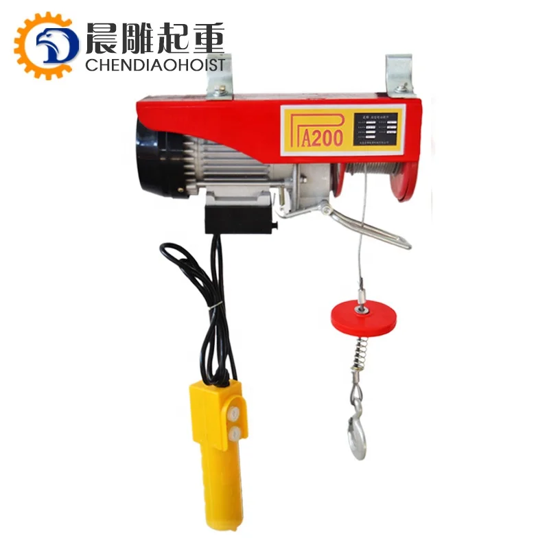 
 Высокое качество и низкая цена sles AC 220 В однофазный HGS 800 мини электрическая лебедка  