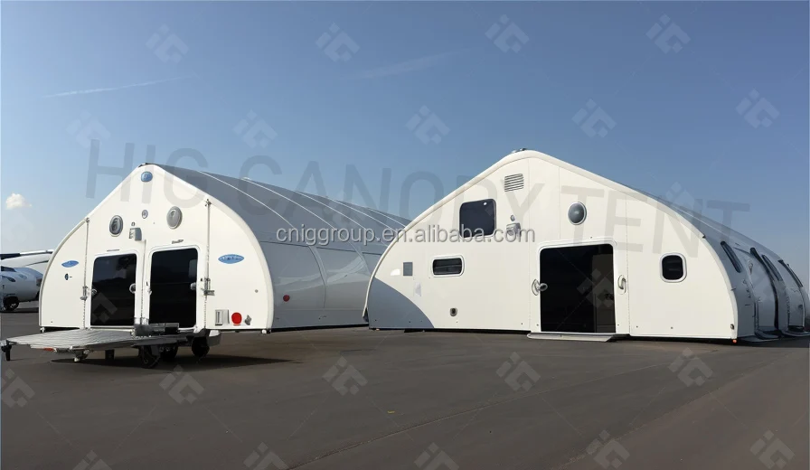 Strong Airplane Hangar Tent Aluminum Structure Hangar Base For Storage
