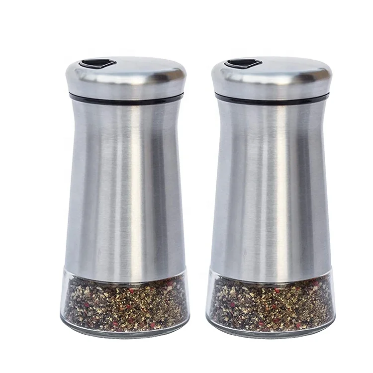 Hadiah Promosi Grosir Stainless Steel Toples Bumbu Pengocok Garam Merica Buy Lada Dan Garam Shaker Garam Meja Botol Bumbu Plastik Product On Alibaba Com