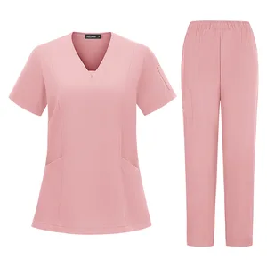 Factory Direct New Handwashing Gown Oral Dental Clinic Surgical Scrub Sets Unisex Two-Piece Quick-Dry Polyester Medical Clothing