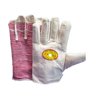24-Line Fully Lined Twill Cotton Canvas Gloves Wear-Resistant Double-Layer Garden Gloves & Protective Gear