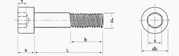 product hot sale 304 stainless steel half tooth hexagon socket head cap screws cylindrical head bolts cup head screws fasteners-59