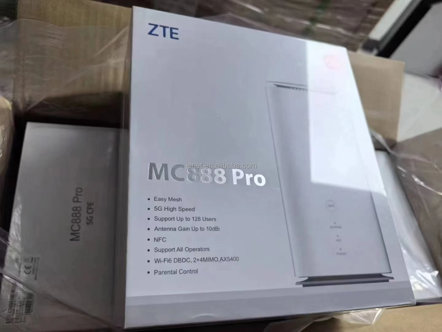 Unlocked 5G Indoor CPE Router ZTE MC888 Pro X62 WiFi 6 5400Mbps 10dBi Antenna Easy Mesh NFC 5G 4G LTE Cat19 Sim Card WiFi Router 5