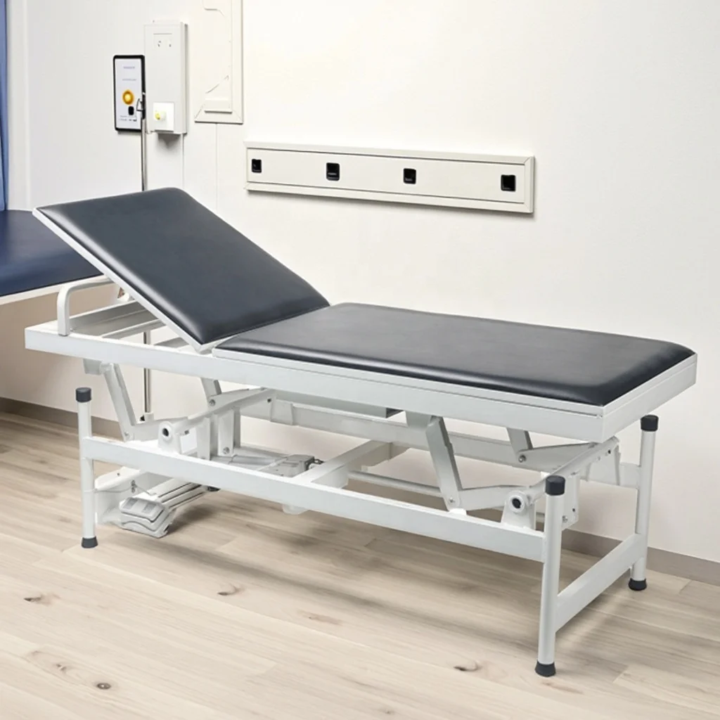 Adjustable Height Hydraulic Metal Examination Table Clinical Grade 600-800mm Modern Multi-Function Hospital Use Infusion School 5