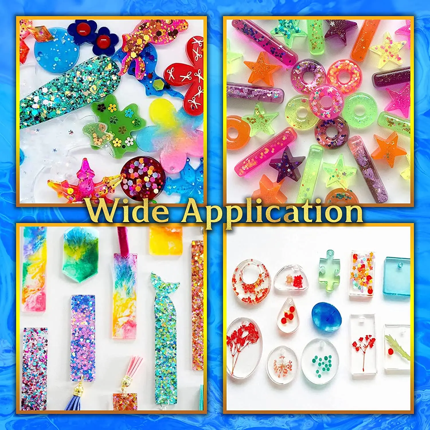 Силиконовые формы XINCHOUT для эпоксидной смолы, стартовый набор, хлопья из золотой фольги, цепочка для ключей, товары для начинающих