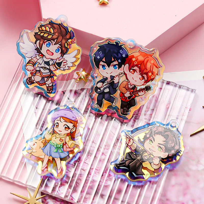 Juno Creative Double Sided Keychain - Holographic Acrylic Charm