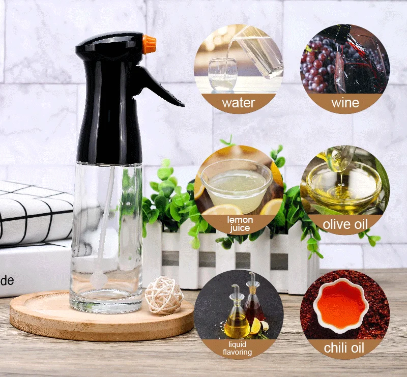 200ml 300ml Refillable Food Grade Olive Oil Vinegar Spritzer Spray