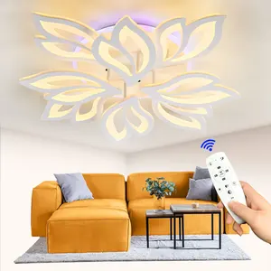 JACKSUN Hot Sale Modern White LED Ceiling Lamp Simple Shape Acrylic Cover Dimmable Decorative Fixtures for Home Office