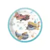 Piatto di carta azzurro da 7 pollici * 16 pezzi
