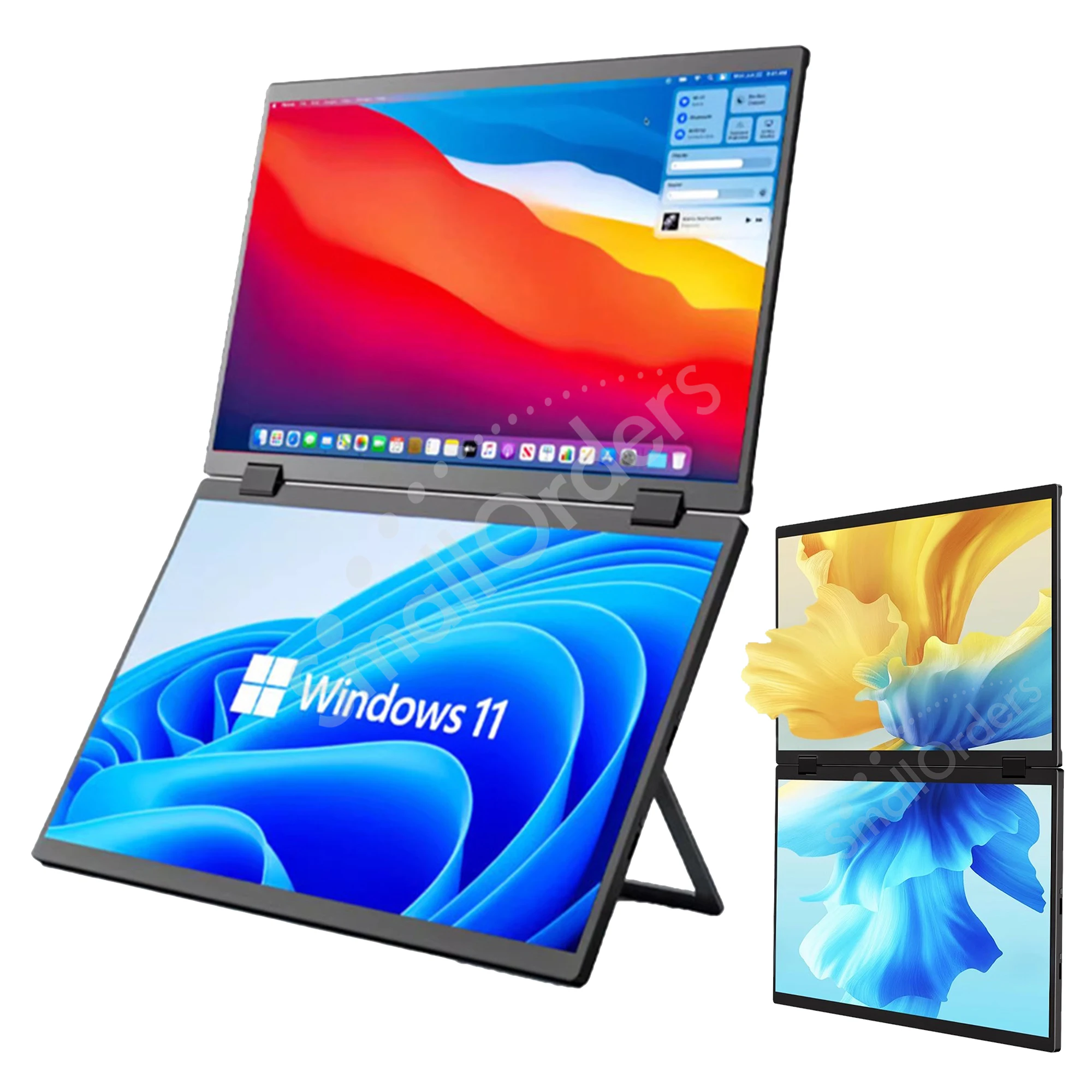 Folding dual LCD Monitors