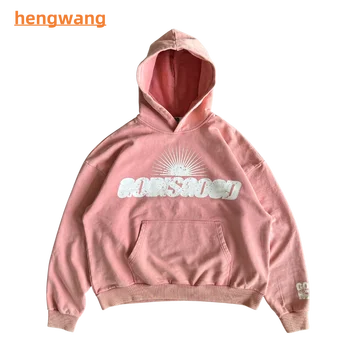 Custom hoodies embroidered street wear workout hoody oversized fit rock band hooded sweatshirts hoodies pullover casual wear