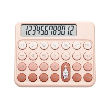 hot selling 12 digits calculator student school stationery items financial calculator for business colorful cute calculator