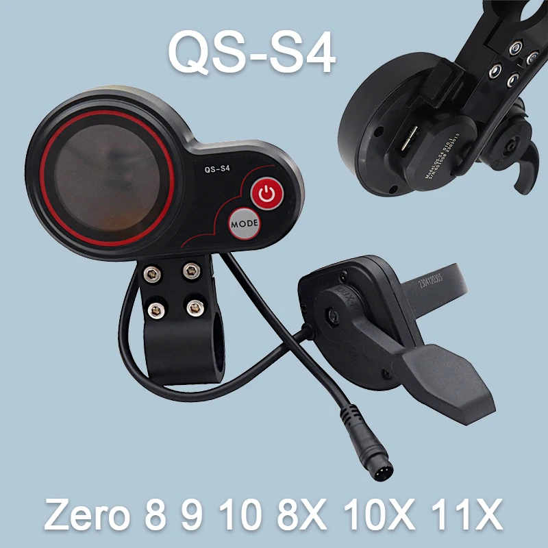 QS-S4 36V Waterproof Electric Scooter Throttle Accelerator LCD Display Zero 10X Bike Control Accessories Electric Scooter Parts