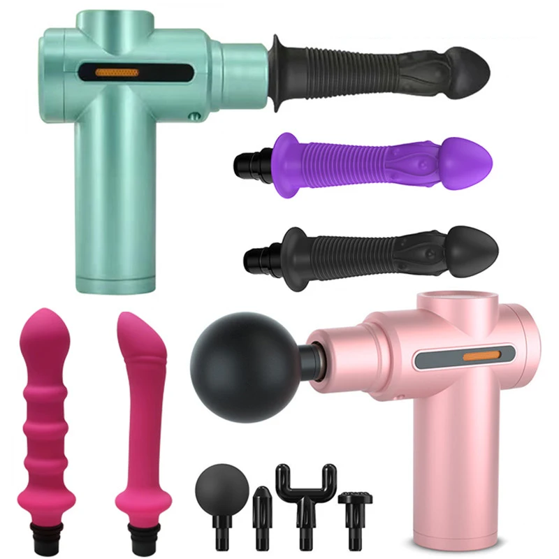 dildo für massagepistole Innovative Massagepistole mit Dildo-Aufsatz für Frauen 2-in-1-Design zur  Muskelentspannung und Intimstimulation Faszienpistole