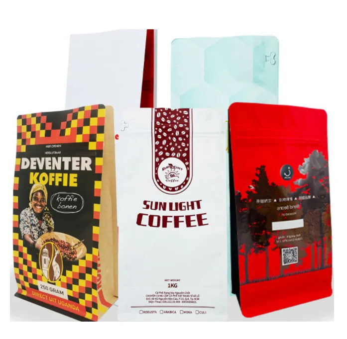 Zhiye Packaging Coffee Bean Powder Packaging Bag With Exhaust Valve Bag ...