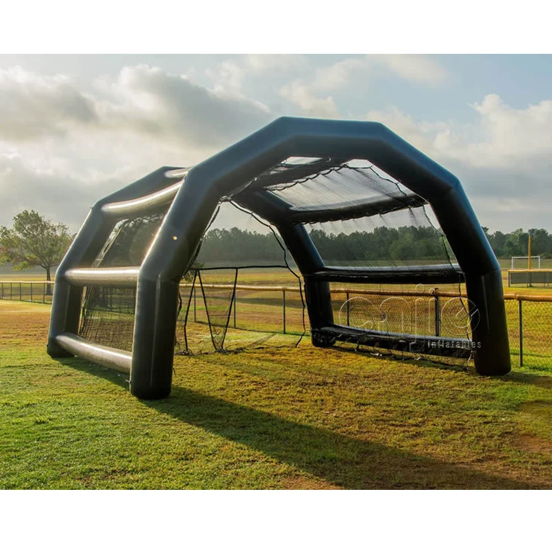 PVC Vinyl Inflatable Golf Simulator Enclosure - Blow-Up Net Cage & Tent ...