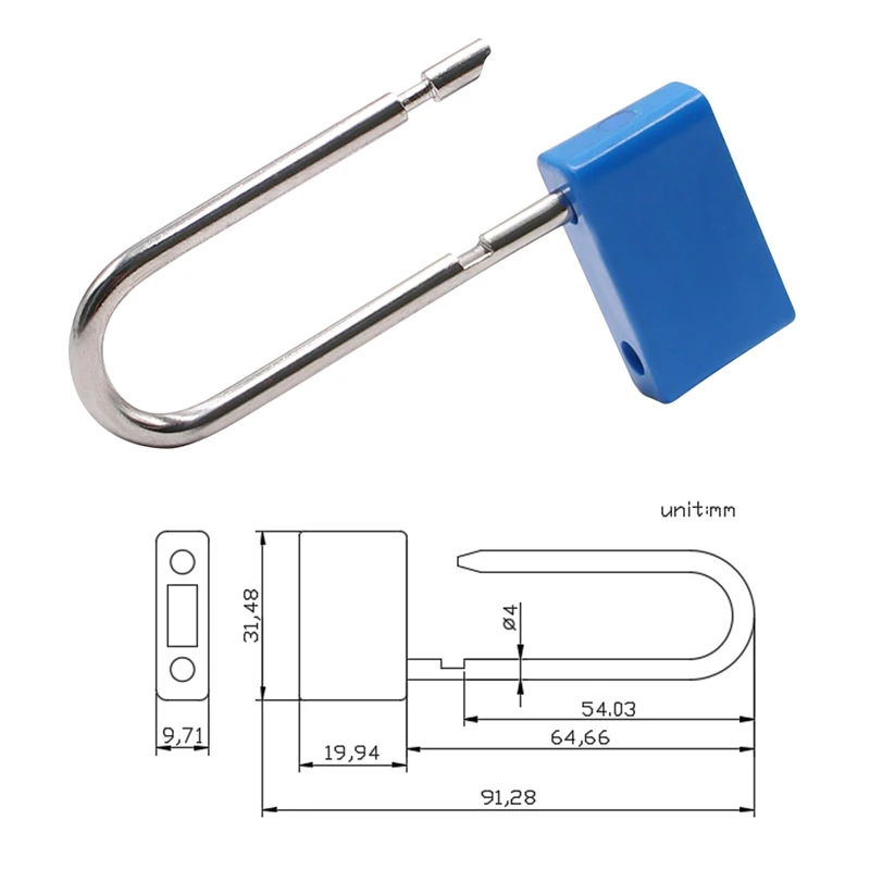 Factory Single Use Plastic Padlock Seal With Serial Numbers Buy