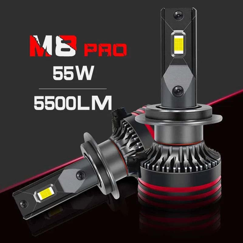 Conpex M8 PRO High Power Recruit Brand Agency Worldwide Superbright M8 Pro H3 Led Headlight Bulb With Decoder