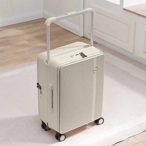 Bubule Hotsell Luxury PP 20inch 25inch 29inch 3-Piece Luggage Sets with Wide Rod Face/Back Open Silent Airplane Wheels