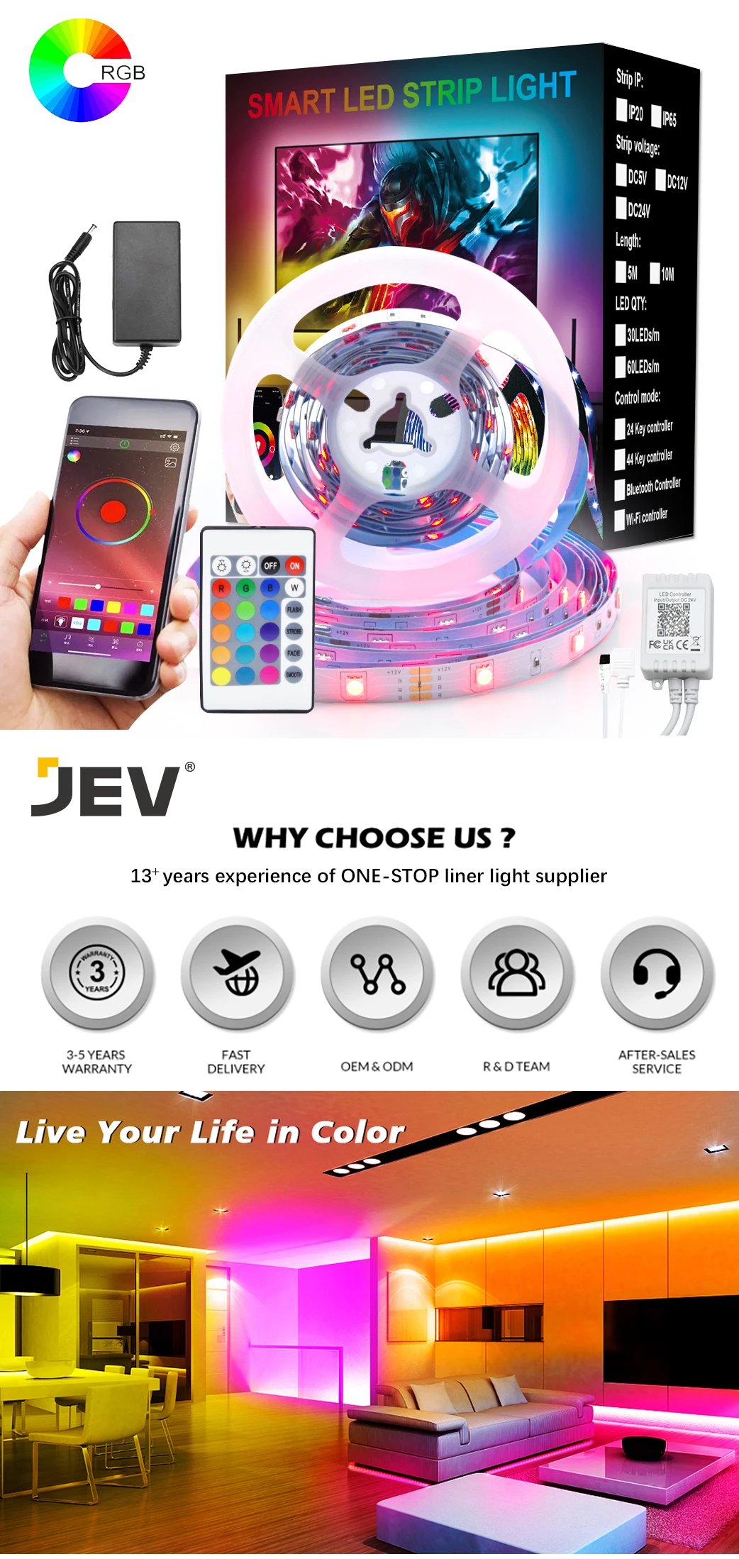 Smart Led Rope Light Led Strip 12v Smd Led Remote App Control Tiras Led Music Light Rgb Led