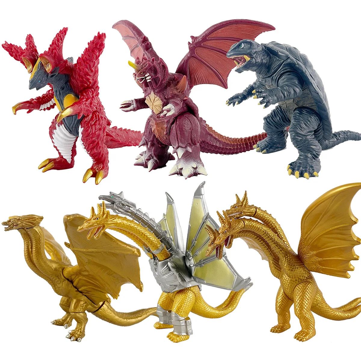 Three Headed Dragon King Quito Soft Rubber Action Figure