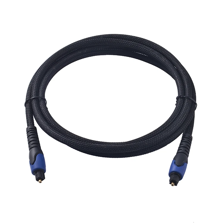 F60A07 24K Gold plated connectors Toslink Male to Male cable Digital Optical Toslink Cable XYFW-F22A